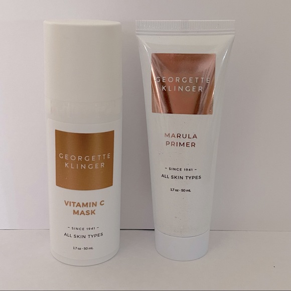 Georgette Klinger Vitamin C Mask & Marula Primer - Full Size/Brand New - Picture 2 of 10